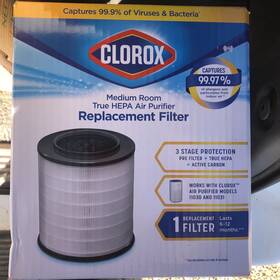 11030 Clorox 12030 Hepa Carbon Filter For Air Purifier 1 Pack