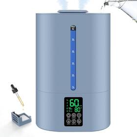 Lp-2113 Coolfiqu 6l Humidifiers For Bedroom Large Room Home Cool And Warm E-blue