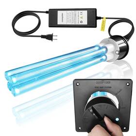 Ctuv-d80w Coospider Hvac Duct Uvc Light 80w Powerful Dual H Tube Ceramic Base Ctuv-d80 High-power