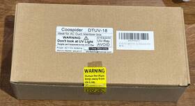 Dtuv-18 Coospider Uv Light For Air Conditioning In Duct Hvac Ac 110v 50/60hz Nib Free S/h