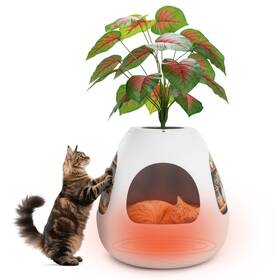 Cw12s0786 Coziwow Cw12r0785/cw12s0786 Cat House With Air Purifier Replaceable Scratching Board And Heating Pad