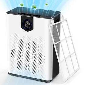 Dayette 850061296405 Air Purifiers For Home Large Room H14 Hepa Cleaner Up To 3000 Ft With W