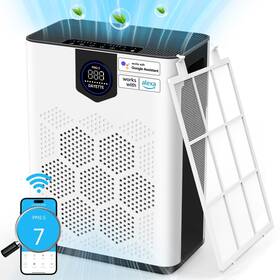 Dayette 850061296412 H14 Air Purifiers For Home Large Room Up To 3000 Ft Smart Wifi With Washabl