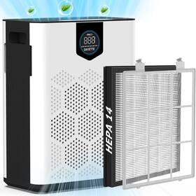 Dayette 850061296597 Air Purifiers For Home Large Room H14 Hepa Filter With Washable Prefilters