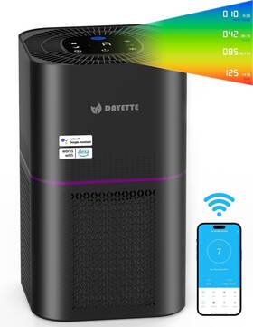 Ap302-wifi Dayette Air Purifiers For Home Bedroom Up To 2200 Sq Ft H14 True Hepa Filter Smar