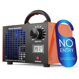 Ddhtsal 708709617108 Ozone Generator 60000mg/h With Temp/humidity Display - 120 Min Timer O3 Ioniz