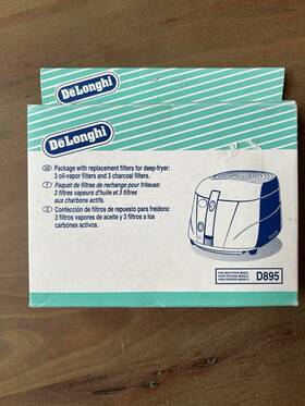 Jaj0866 Delonghi Original D895 Replacement Filters For Deep Fryer 3 Sets