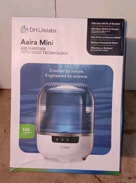 Dh Lifelabs 849489069050 Aaira Mini Air Purifier With Hocl Tech Covers Large Room 323 Ft Brand New Sealed