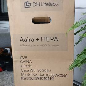 Dh Lifelabs Aahe-50wc04c Aaira Hepa Air Purifier Brown Filter