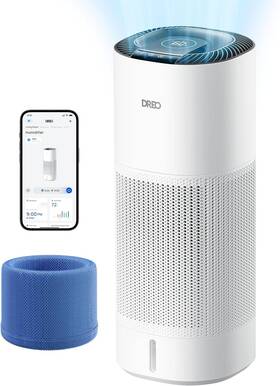 Dr-hhm014s Dreo Smart Evaporative Humidifier Large Room Up To 1000ft 800ml/h White