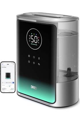 Hm717s Dreo 8l Smart Humidifier Large Room 600ft 80h Runtime Silver Ob