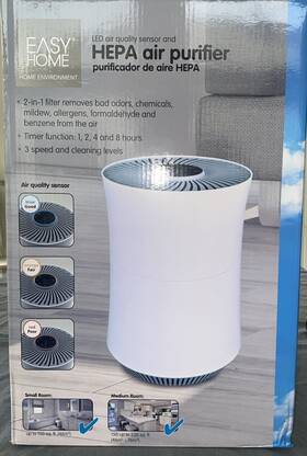 Levoit-81910071 Easy Home Led Air Quality Sensor And Hepa Purifier White