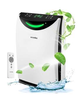 Ecnk001 Econika 4 In 1 Humidifier And Air Purifier One Up To 1035 Sqft - Ionizer Uv C Ligh