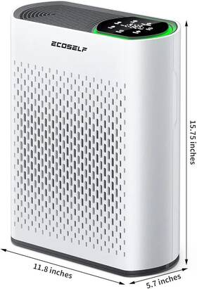 Hap602 Ecoself Powerful Air Purifiers For Home Large Room Up To 1400 Ft With Quality Monit