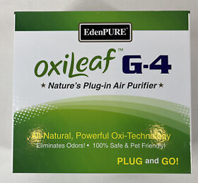 Eden Pure Oxi Leaf G-4 Natures Plug-in Air Purifier Deodorizer Compact New In Box