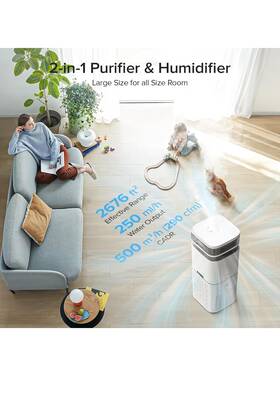 Ap4416-ul Electactic Hepa Air Purifier And Humidifier 2 In 1 For Home Large Room Up To 2676 Ft