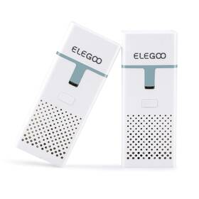 Us-el-3d-087 Elegoo 2pcs Mini Air Purifier With Activated Carbon Rechargeable White