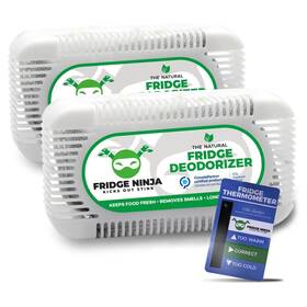 Ellis Harper 093674271739 Fridge Ninja Deodorizer 2 Pack More Effective Than Baking Soda Natur
