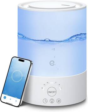 Hmcw-05us Esemoil Humidifiers For Bedroom Large Room 2.5l Top Fill Cool White