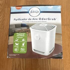 Febreze Fht150w Tabletop Carbon Air Purifier White Odor Elimination