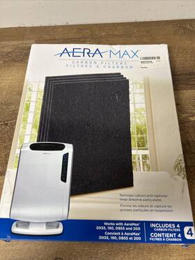 Fellowes 043859676408 Aeramax Air Purifiers 190/200/dx55 Carbon Filters Black