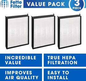 Fette Filter 819470027703 Replacements Compatible With Nuwave Oxypure Large Area Smart Air Cleaner