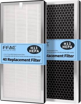 40filter-ac001 Ffac Ma-40 Replacement Filter For Ma40 Air Purifier 3-in-1 H13 True Hepa Carbon