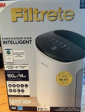 34-8725-4691-5 Filter 3m Filtrete Smart Air Purifier Medium Room 150 Sq Ft F2 Size True Hepa