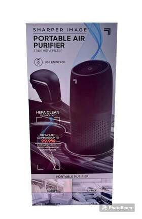Filter 843479137323 Open Box Sharper Image Portable Air Purifier True Hepa Filter. Car And Home