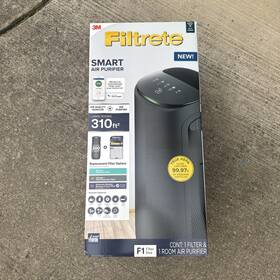 Fap-st02w Filtrete New 3m Smart Air Purifier - F1 Filter Size Large Room 310ft