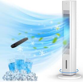 Vine-35 Flowbreeze Windowless Portable Air Conditioners 35 Inch Cooling Tower Fan With Remote 7h Smart