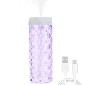 Lf-103 Frestar Usb Desktop Crystal Humidifier 1000ml With 7 Colors Led Night White