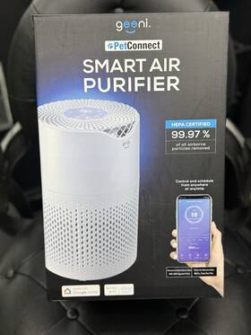 Gn-wa017-199 Geeni Petconnect True Hepa Smart Air Purifier Wi-fi Alexa Google Home