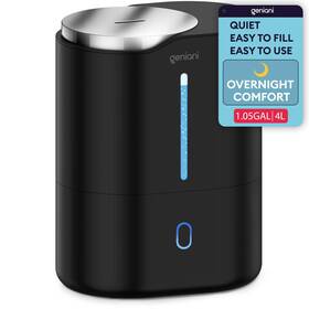 Geniani 850030176400 Ultrasonic Cool Mist Humidifier For Bedroom Large Rooms 4l Black