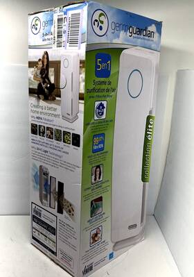 Ac4300wpt Germ Gaurdian 5-in-1 Air Purifier With Pet Pure Hepa Filter Uvc Sanitizer And Odor Reduction