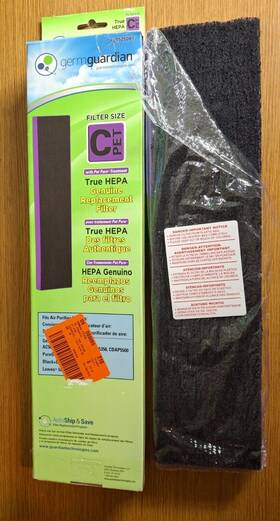 Germguardian 689790099281 Flt5250pt True Hepa Air Purifier Filter C Pet Nob