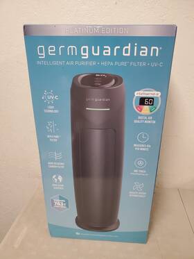 Ac4880b Germguardian Factory-sealed 743 Sq. Ft. Hepa Pure Tower Air Purifier