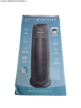 Ac4880g Germguardian 743 Sq. Ft. Tower Air Purifier With Hepa Filter Intellisense Ai