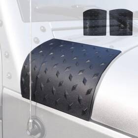 G016jp Gohawkteq Black Cowl Body Armor Outer Cowling Cover For Jeep Wrangler Jk Jku Unlimited