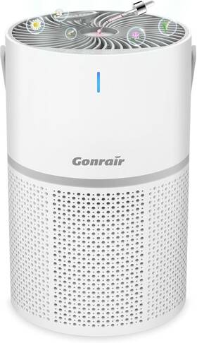 Gl-k802 Gonrair Air Purifiers For Bedroom Hepa Purifier 5 Layers H13 Desk Purifi