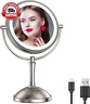 Gospire 8inch Lighted Makeup Mirror With Double Sided 1x 10x Magnification 54 Le