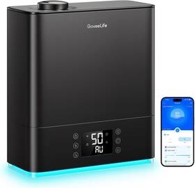 H7145111 Goveelife Smart Humidifier For Bedroom Large Room Top-fill Cool Mist Black