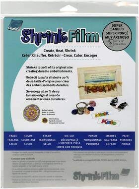 Ksf6-s Grafix 3 Pack Shrink Film 8.5 Inch X11 6/pkg-super Sanded