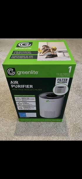 91680-chn-1 Greenlite 15w Air Purifier True Hepa H13 3-stage Touchscreen Covers 158 Sq Ft