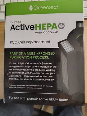 Greentech 817556020945 Environments Pureair Active Hepa Room Pco Cell Replacement