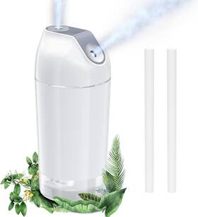 Hf503-grey-yzl Handfun Mini Humidifier-battery Operated 480ml Cordless Portable Small White 2600mah
