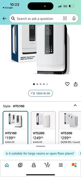 Hts100 Hathaspace Air Purifier Hepa
