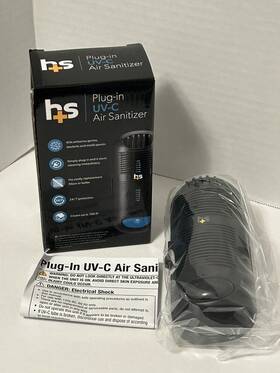 Healthsmart 767056180536 New Air Purifier Sanitizer Uvc Ultraviolet Light Ca Certified B1