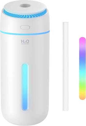 Hxmy-q5 Hofulk Small Humidifiers For Bedroom Nightstand Room 400ml Usb Humidifer Plant White