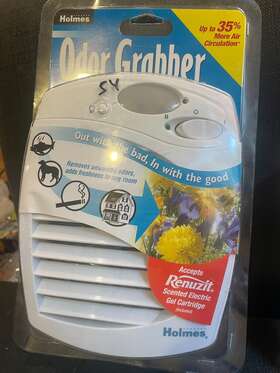 Holmes 048894966996 Odor Grabber Electric Plug-in Wall Air Cleaner Purifier Room Deodorizer